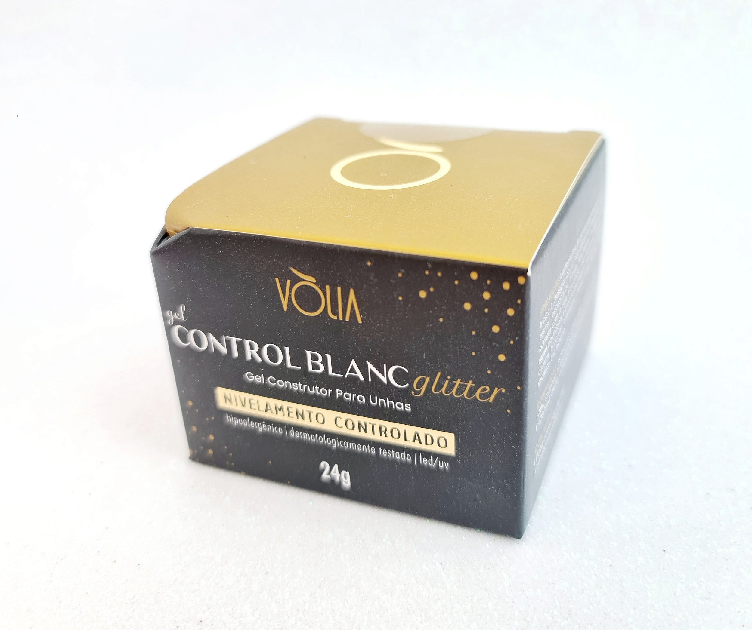 Gel Control Blanc Glitter Volia