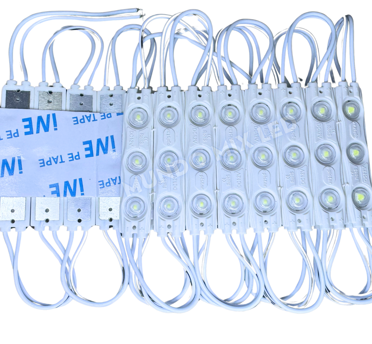 Módulo LED Injetado ( STAR ) 6014 1,5W 3-LED Branco Quente 3000k 6cm 1 ...