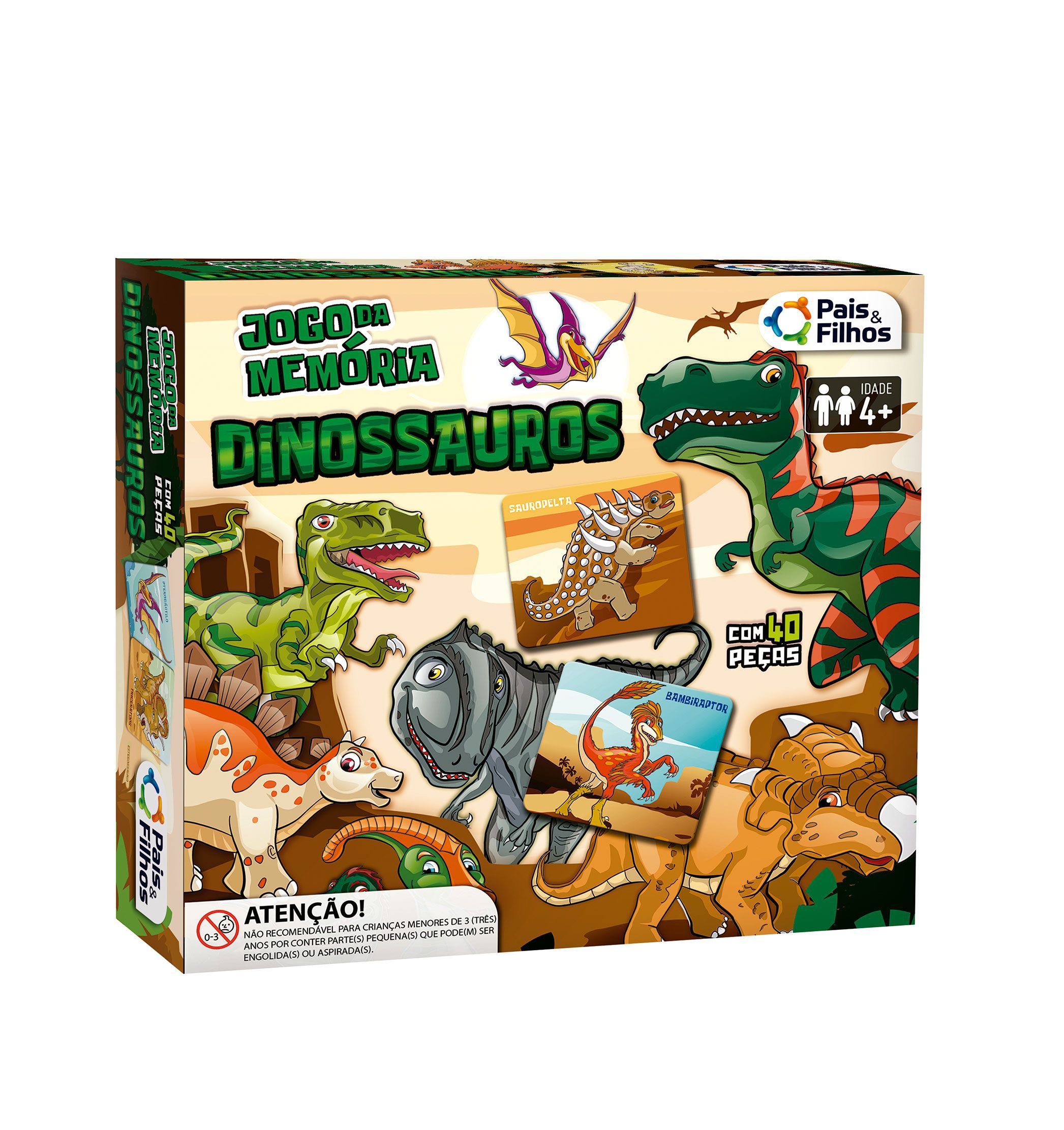 Jogo Da Memória - Dinossauros - Atacadão Global