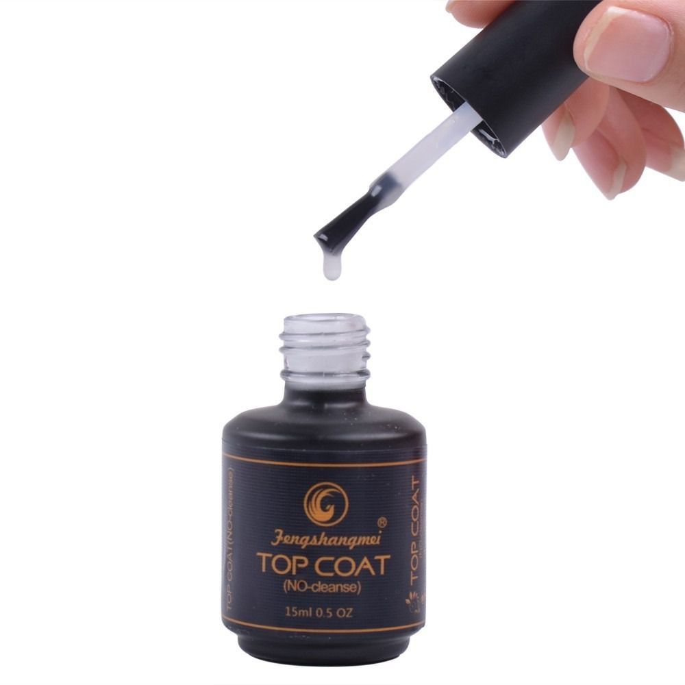 Selante Top Coat Fengshangmei 15Ml Pretinho Do Poder I Love Cosmetics