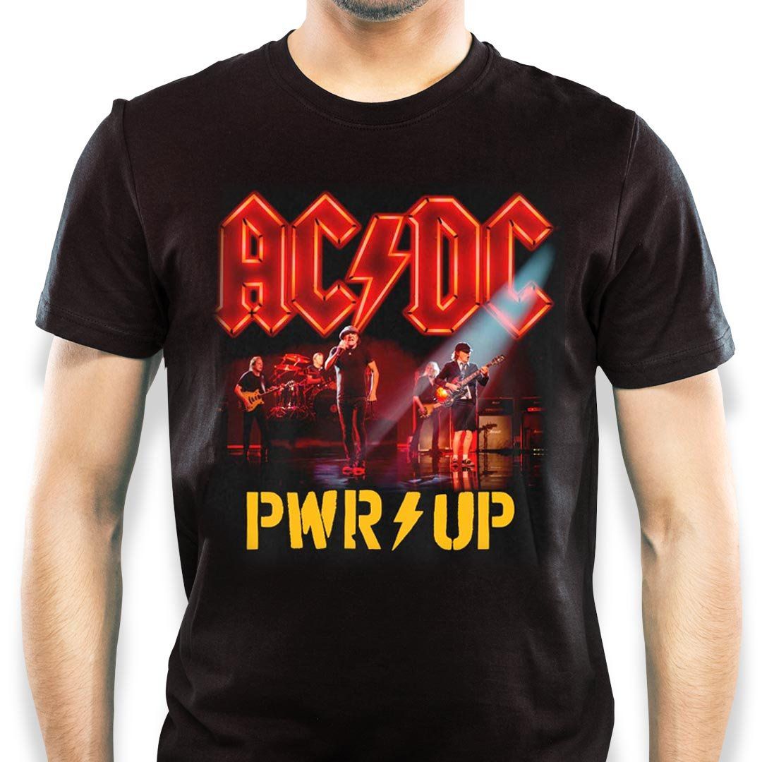 Camiseta Ac/Dc Camisa Banda musica rock n roll Cor:Preto;Tamanho:P