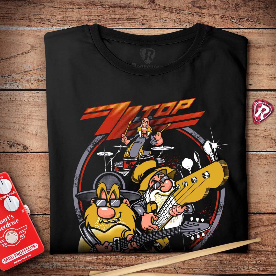 Camiseta ZZ Top | 100% Algodão - Roquenrou | Estampado na Veia!