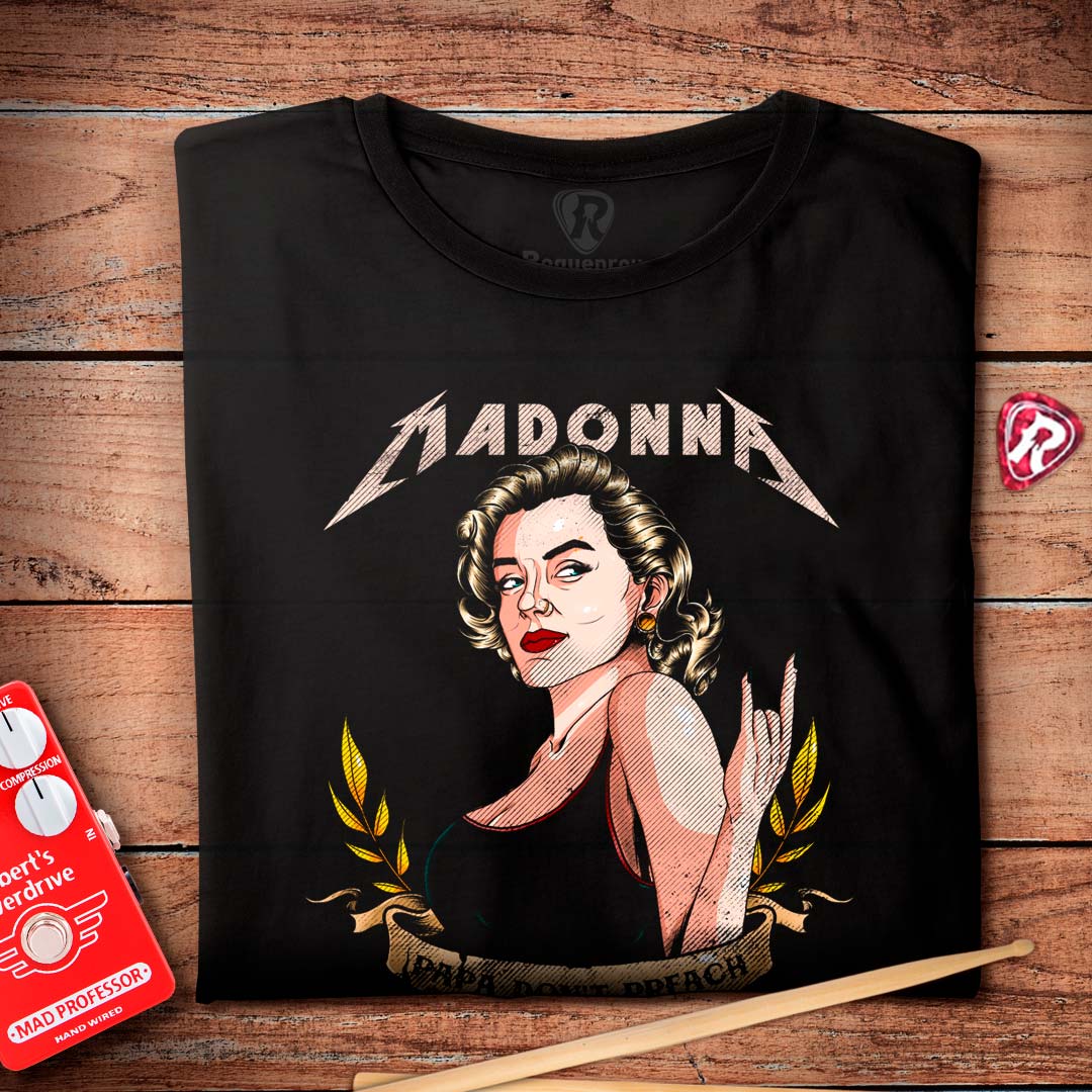 Camiseta Premium Madonna Rocks | 100% Algodão - Roquenrou