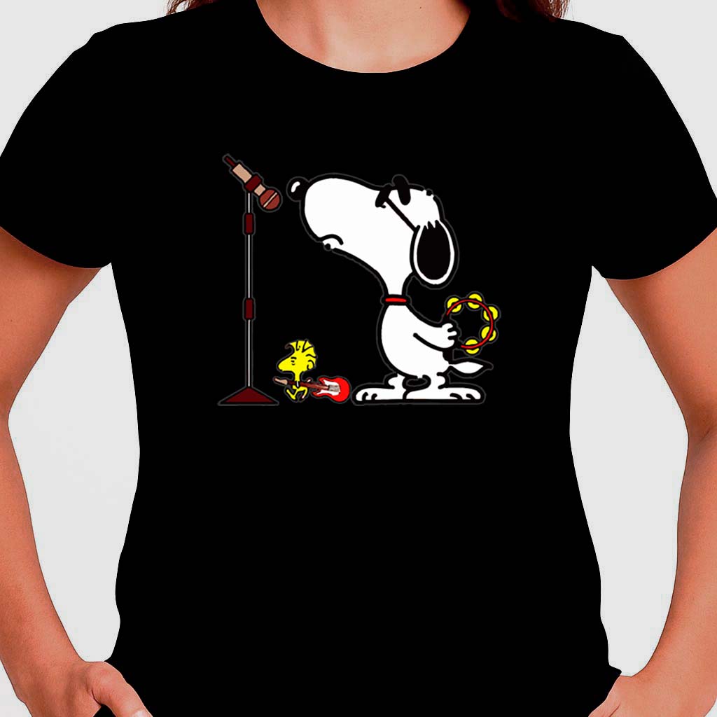 T-shirt Vintage Oasis Snoopy Peanuts Anni 90 - Ristampa Gildan 5000 - Uomo Multicolor