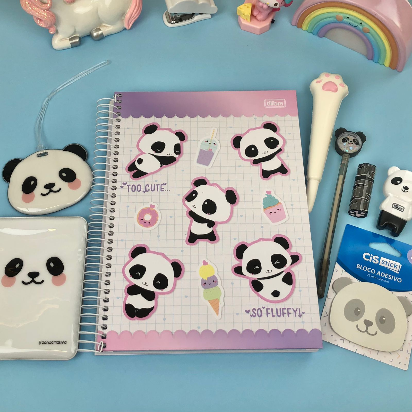 Faça Você Mesmo Organizador de Escritório do Urso Panda