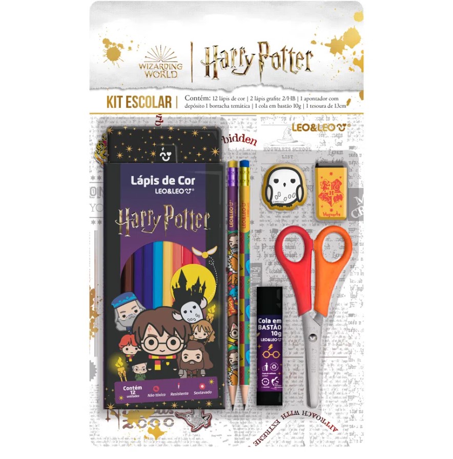 Kit Adesivos Decorativo Feitiços Magia Harry Potter Hogwarts