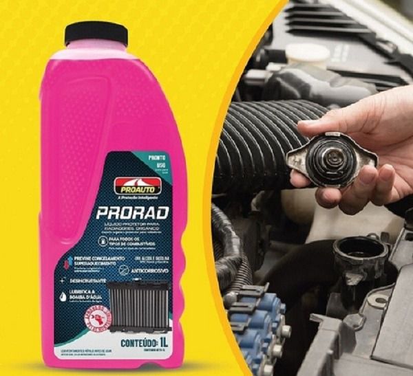 ADITIVO DE RADIADOR PRO RAD 1 LITRO ROSA - PRUDENPARTS - DISTRIBUIDORA