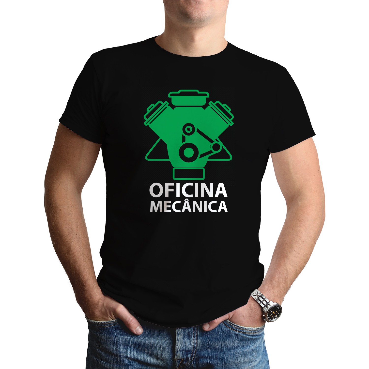 Camiseta Uniforme Profissão Mecânico Oficina Mecânica - Renzo - Moletons  Masculinos e Femininos - Camisetas