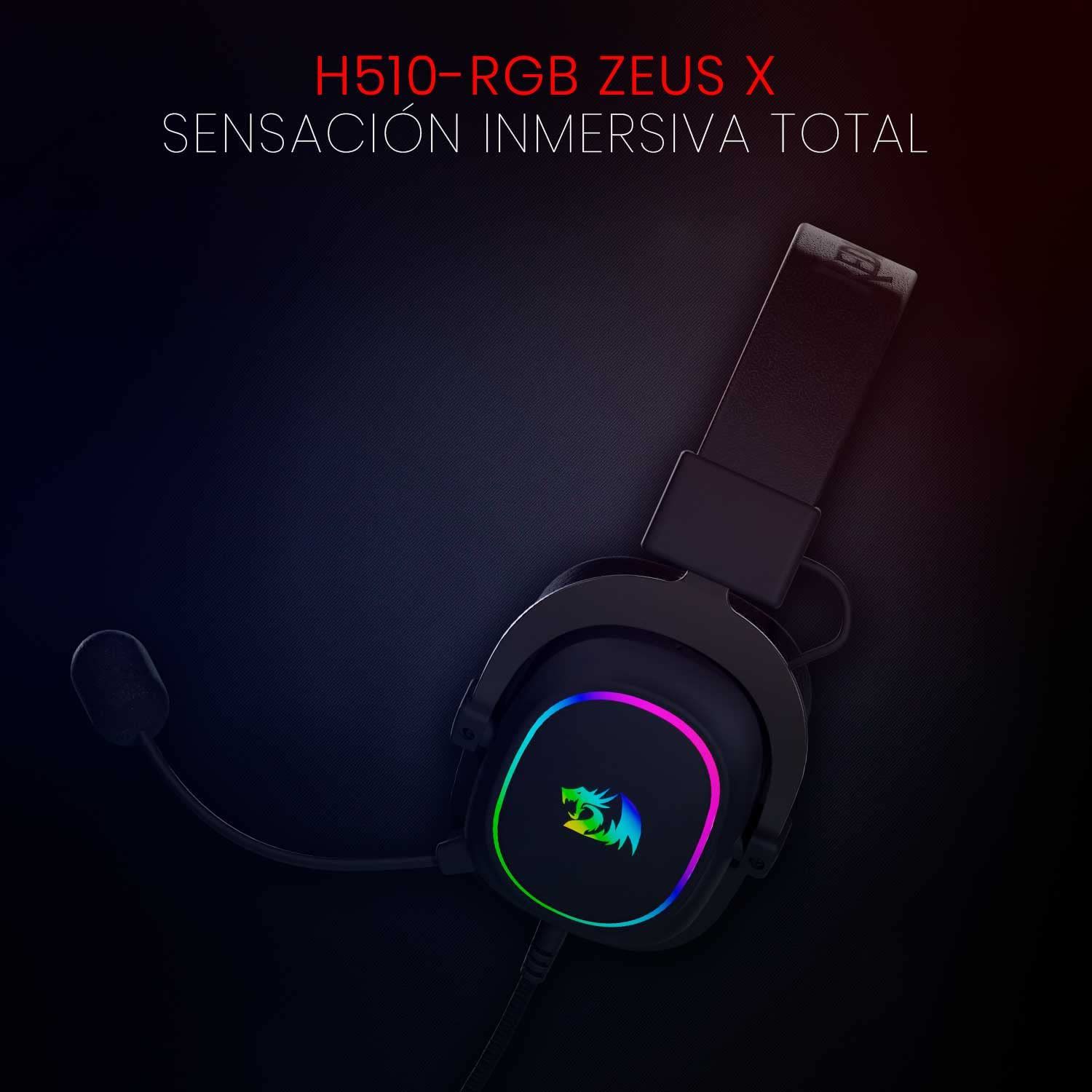 HEADSET ZEUS X BLACK REDRAGON H510 MB Laser Informática
