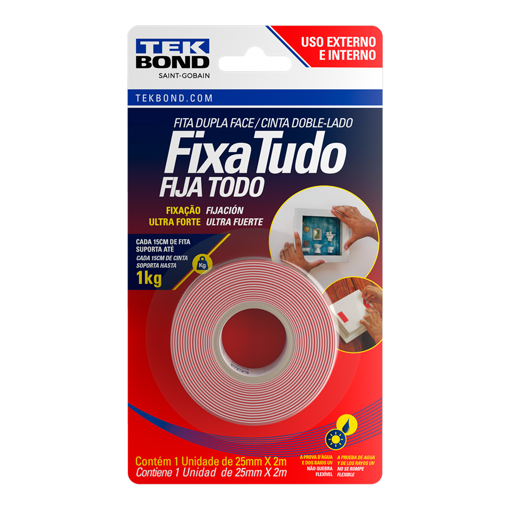 Fita Dupla Face Espuma 19mm X 2mt