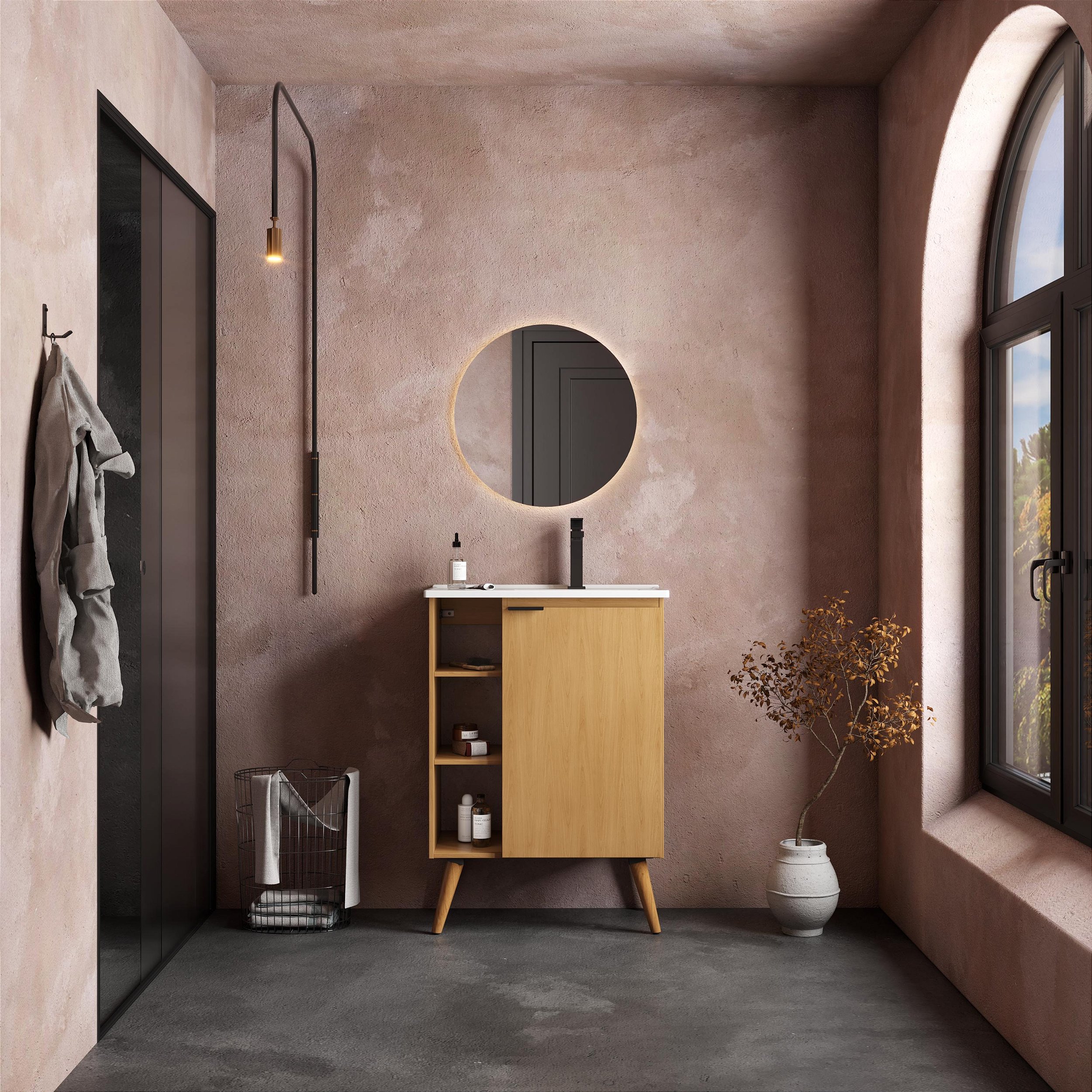 Toucador de Madeira Hortênsia 60cm JQB com Pés – Cozimax - Tocco