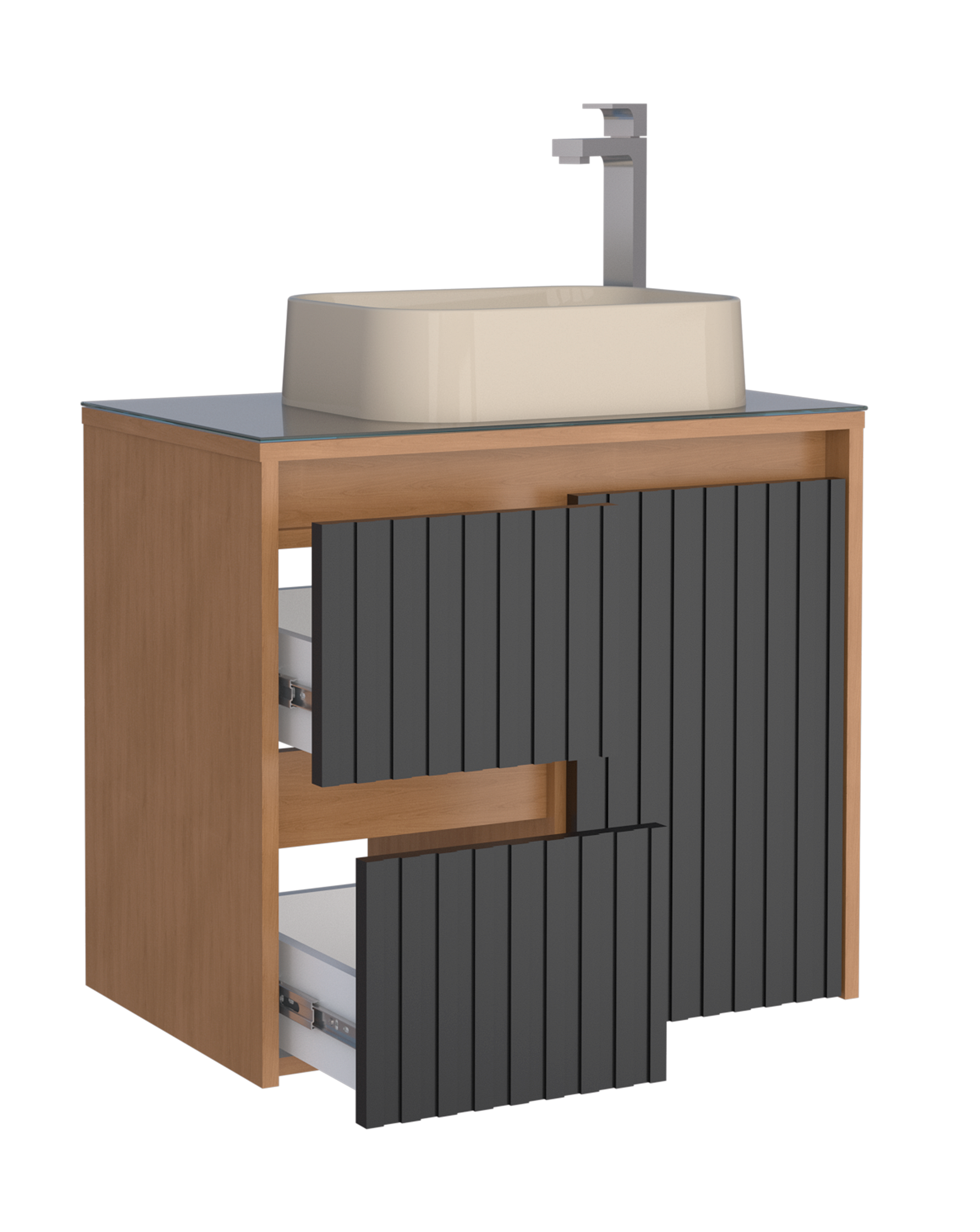 Toucador de Madeira Kyoto 60cm JQB/PR – Cozimax - Tocco - Tudo