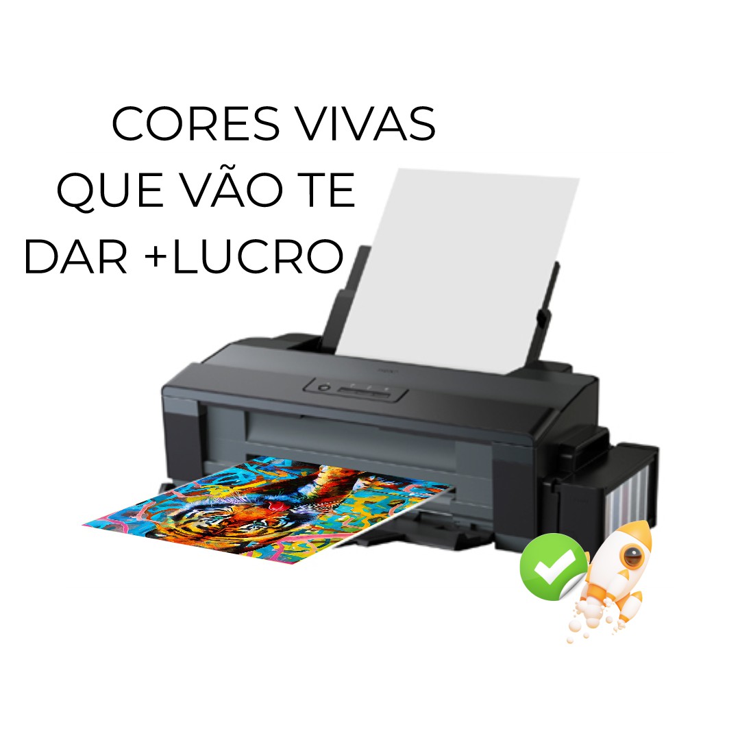 Impressora Epson L1300 Ecotank A3 Semi Nova SublimÁtica Rei Da Sublimação Insumos 8723