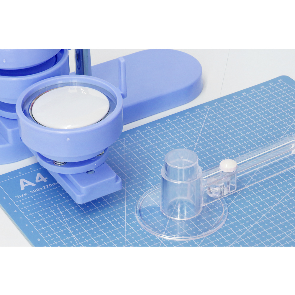 Kit Máquina de Bottons 7 cm com 100 Peças – completo + base - Rei Da ...