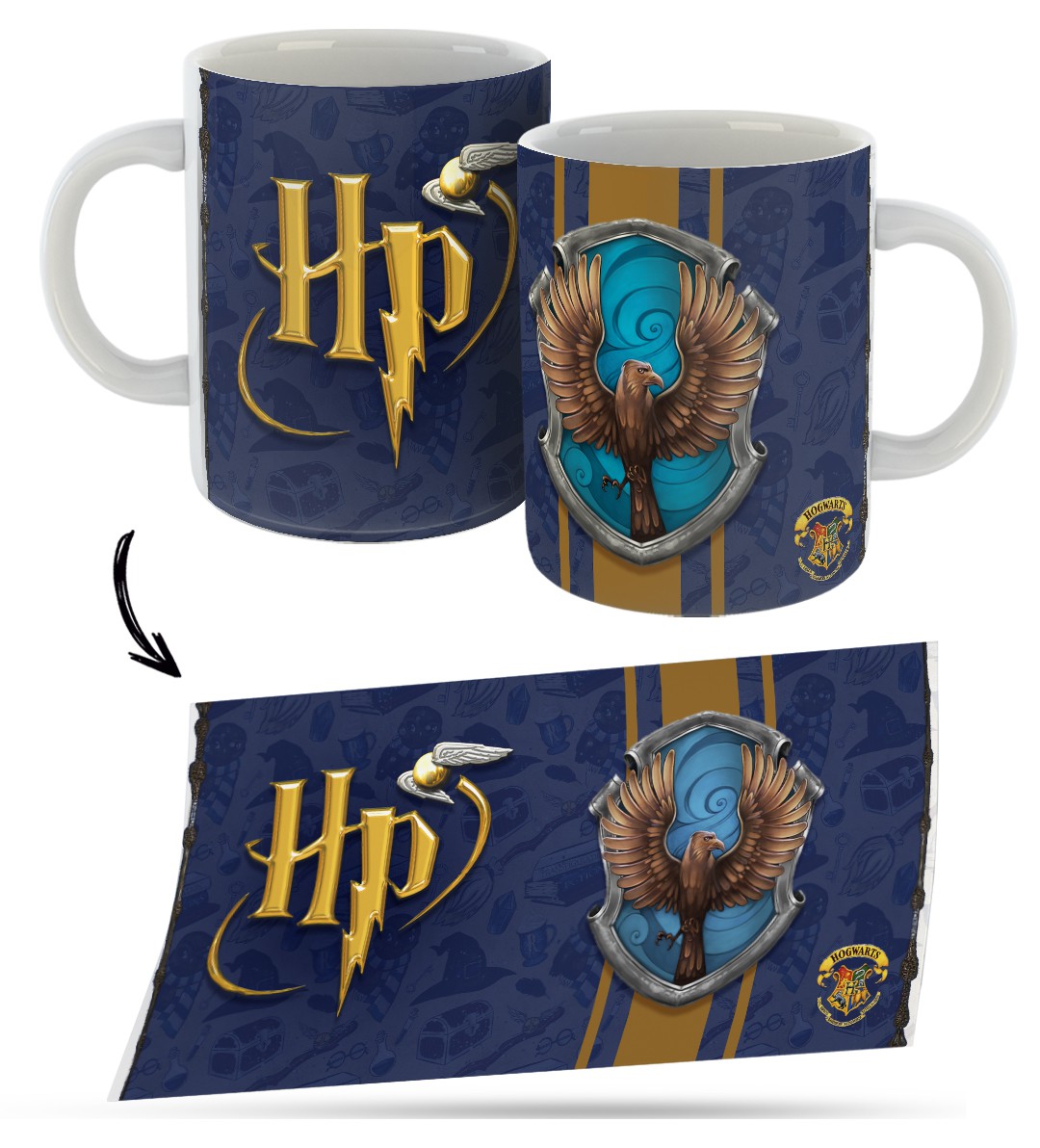 Caneca Casas Harry Potter - Hlera Geek - Os melhores produtos para fãs de  RPG