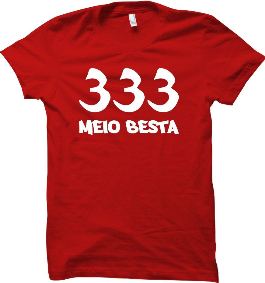 Camiseta 333 - Meio Besta - Camisetas Wimza - Com o seu estilo