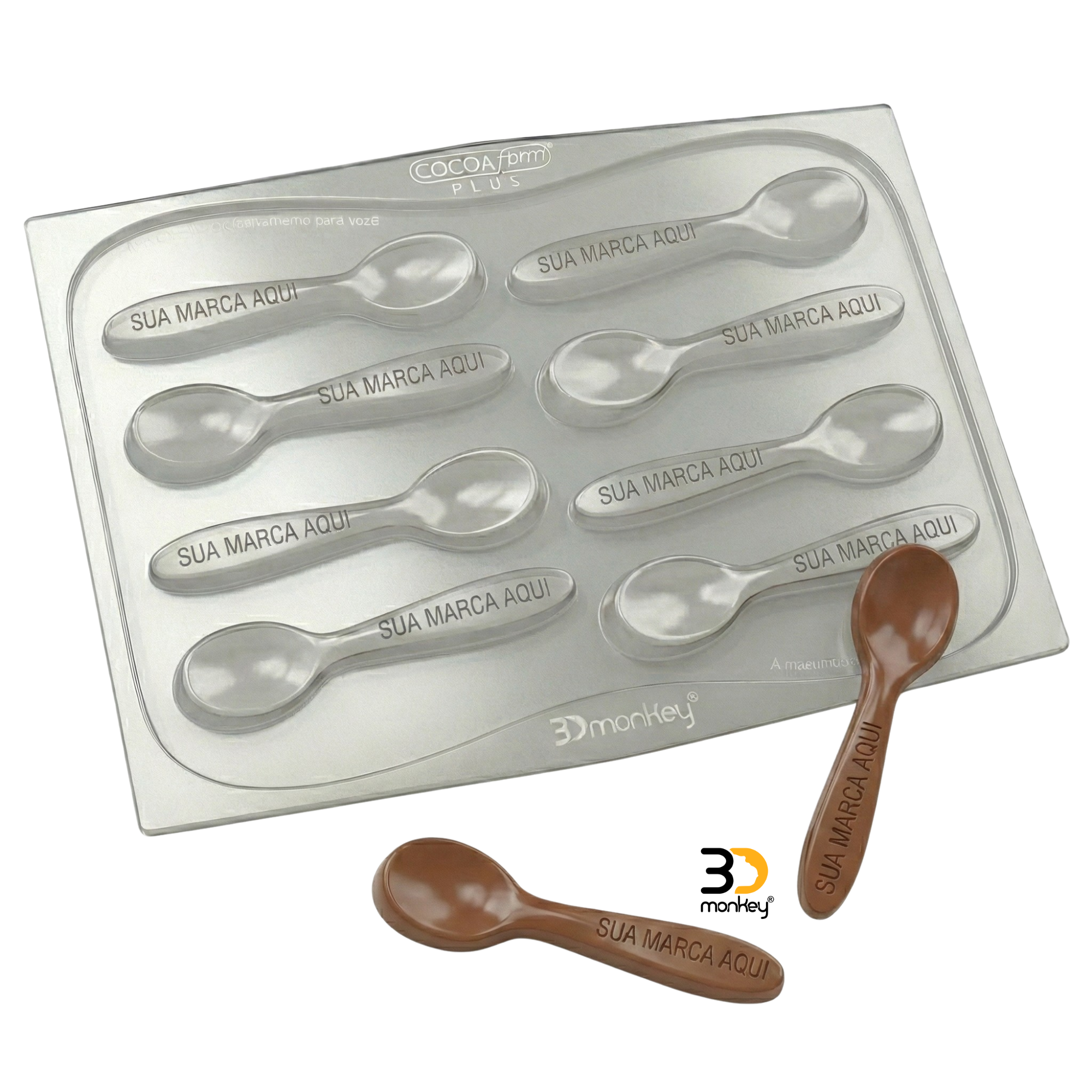 cocoa form chocolher forma para chocolate personalizada - 3D
