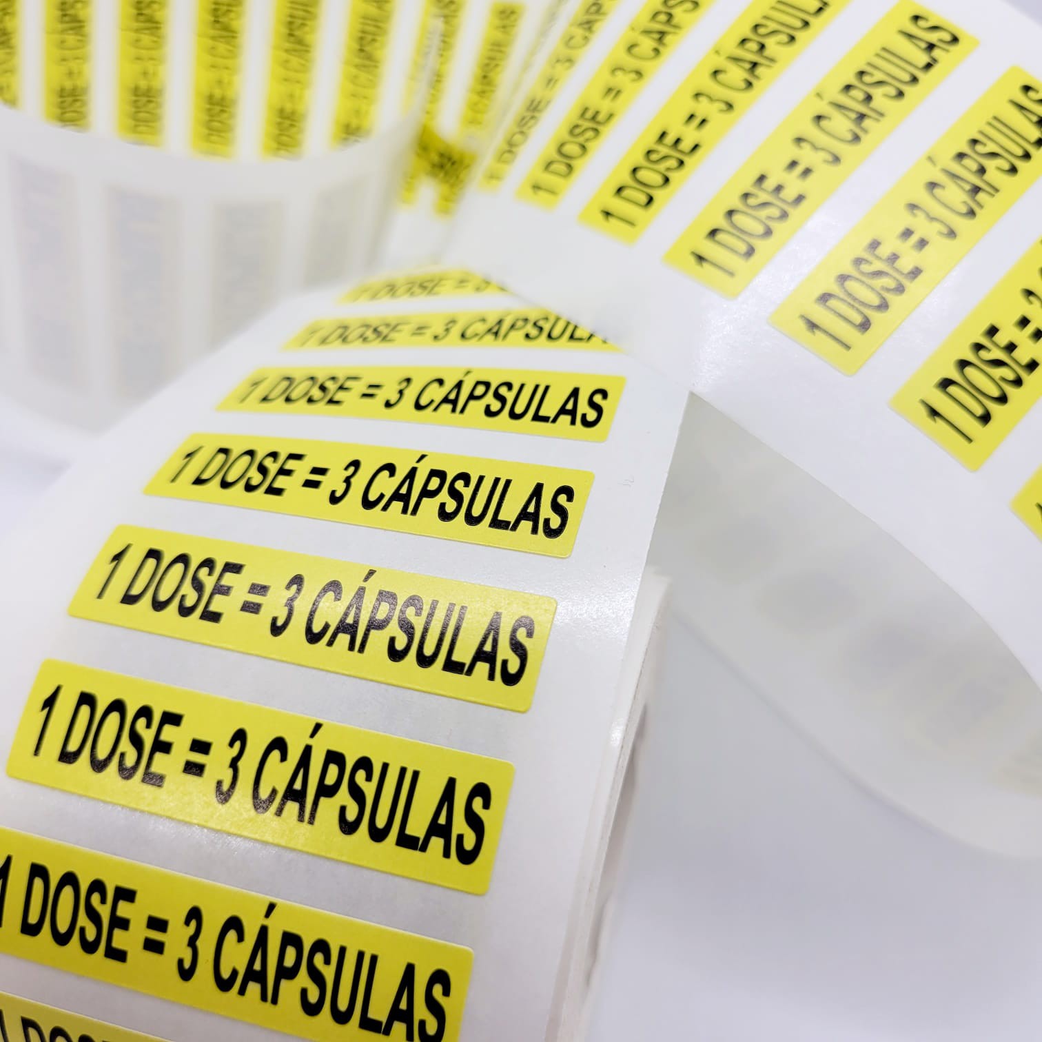 Etiqueta Adesiva 1 Dose 3 Cápsulas - Sachê Pharma Embalagens