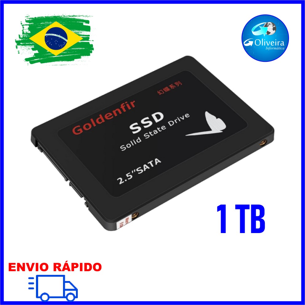 SSD 1TB HD SSD SATA 3 - 2,5” Goldenfir - G Oliveira Informatica Loja em  Salvador