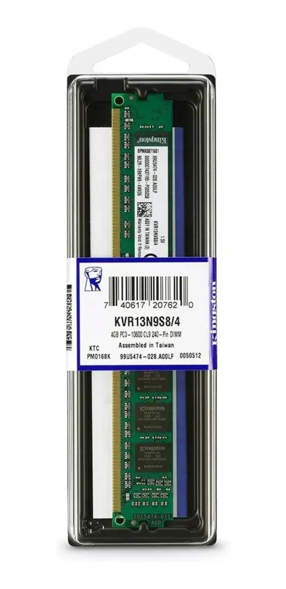 Memória Ram Valueram Color Verde 4gb DDR3 1333Mhz Kingston - Coret