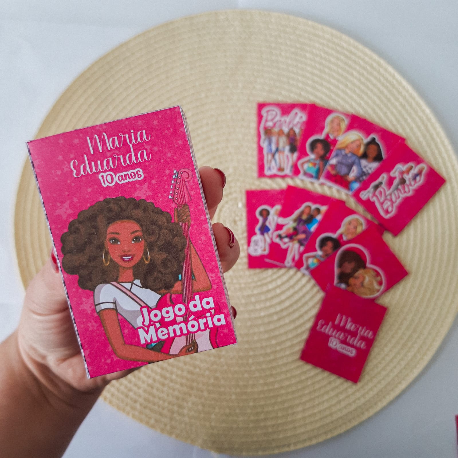 Jogo da Memória Personalizado p/ Lembrancinha Barbie