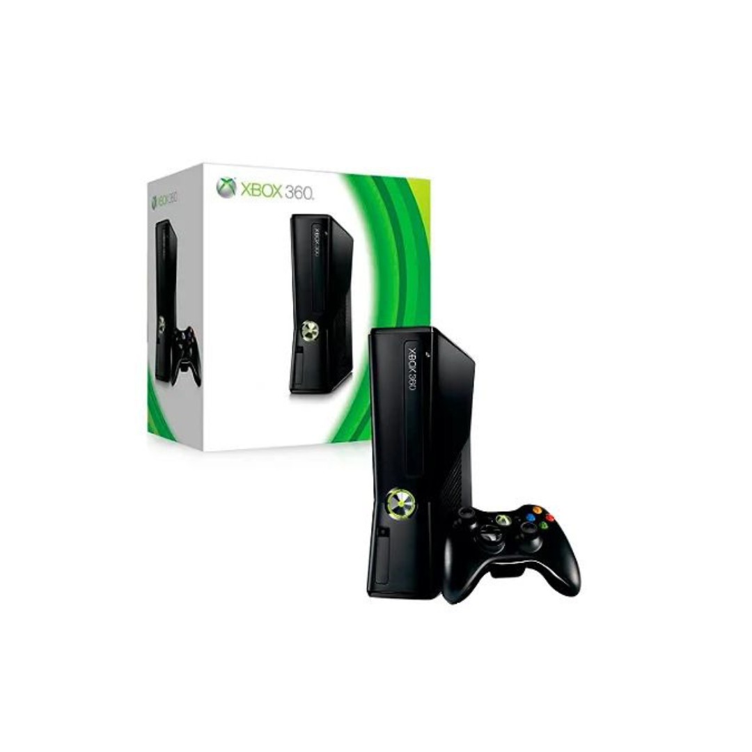 Loja X-Games - Xbox 360 Slim - O MAIS BARATO DA REGIÃO! Modelo Semi novo  (totalmente revisado) ***A vista R$ 450,00*** Bloqueado. (Parcelamos ate  12x) cartao. ***A vista R$ 550,00*** Desbloqueado. Somos