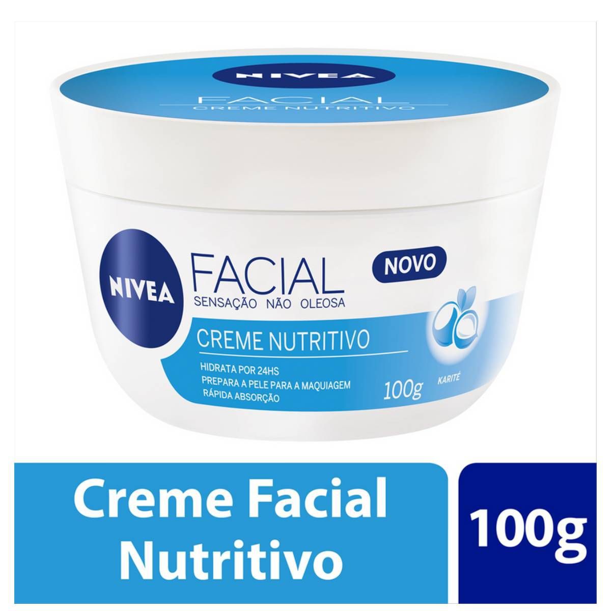 Nivea Creme Hidratante Facial Nutritivo 100g - Padron Perfumaria