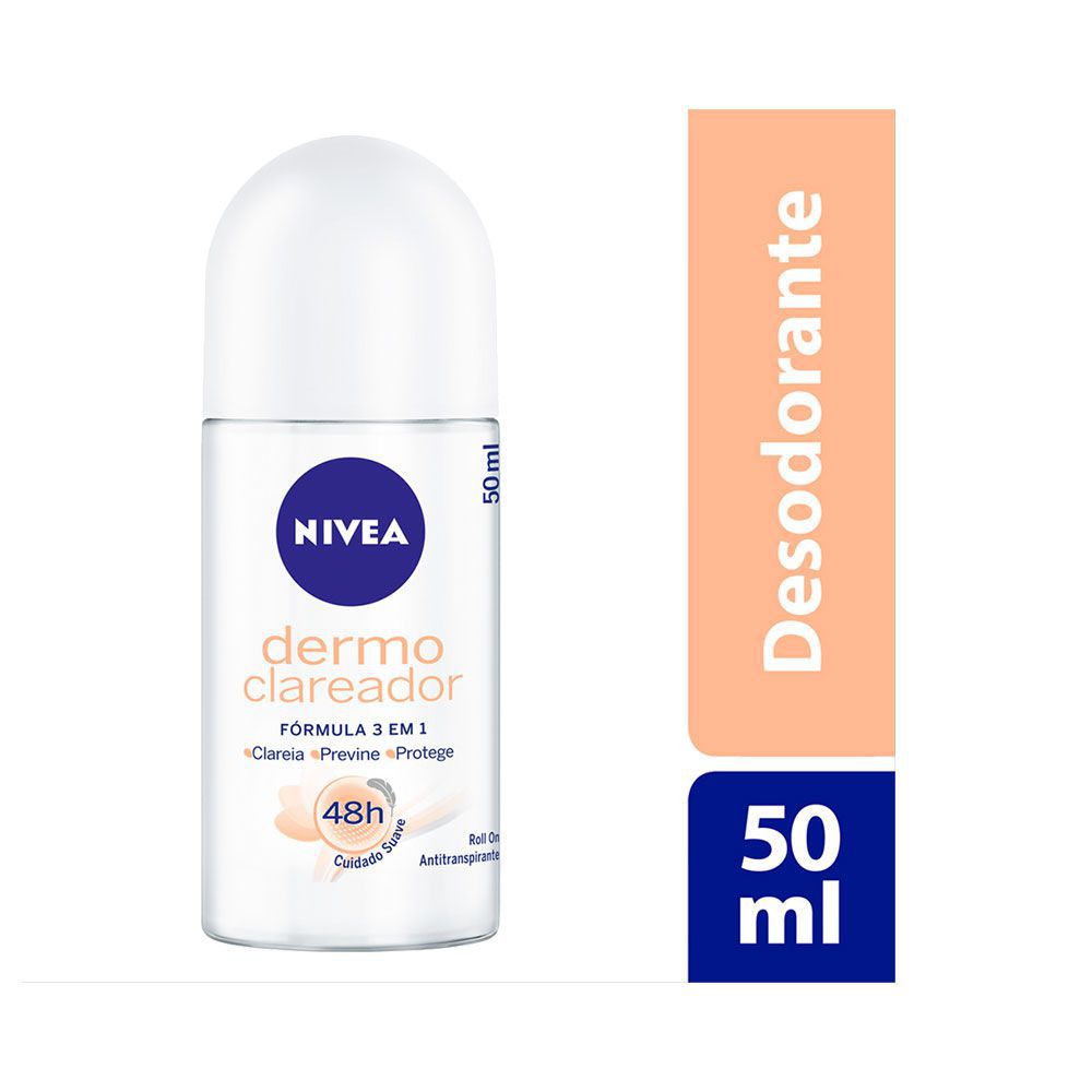 Nivea Desodorante Roll-on Dermo Clareador Feminino 50mL - Padron Perfumaria