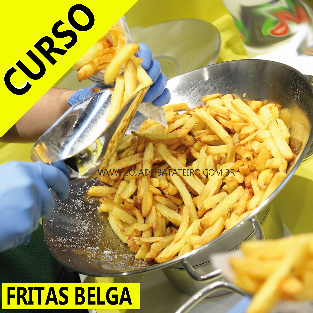 CURSO DE BATATA FRITA - FRITAS BELGA - RECEITA ORIGINAL - Loja do