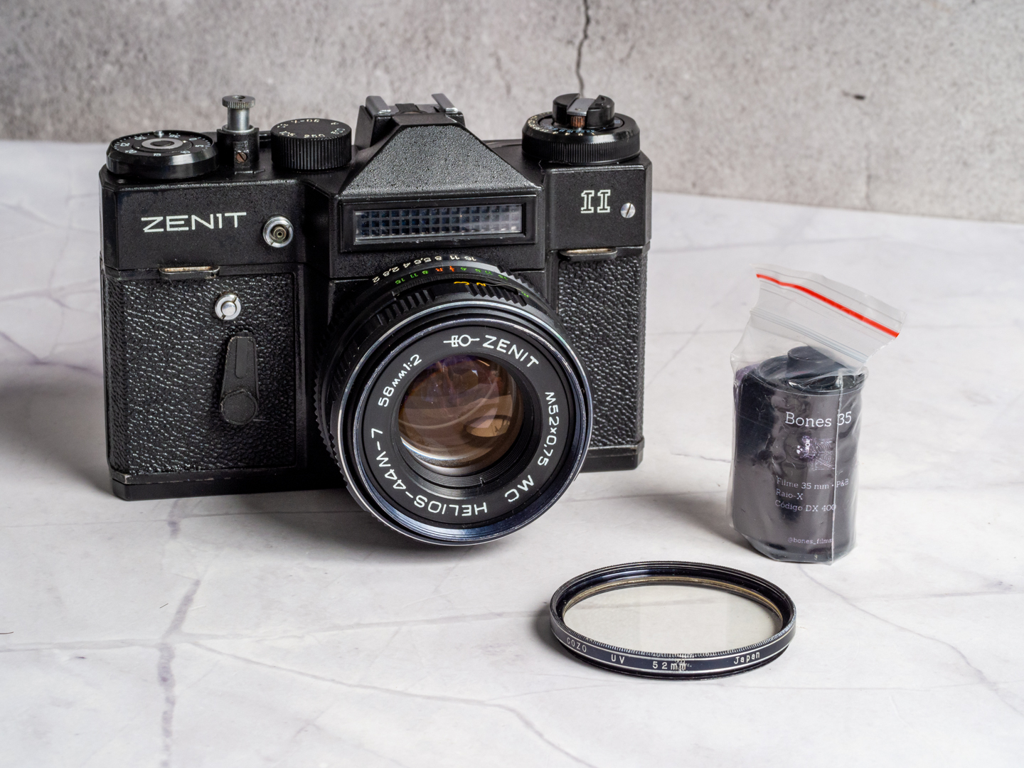 Camera 35mm - Zenit 11 + Lente Helios 44M-7 58mm f2.0 (8/10) - Foto com ...