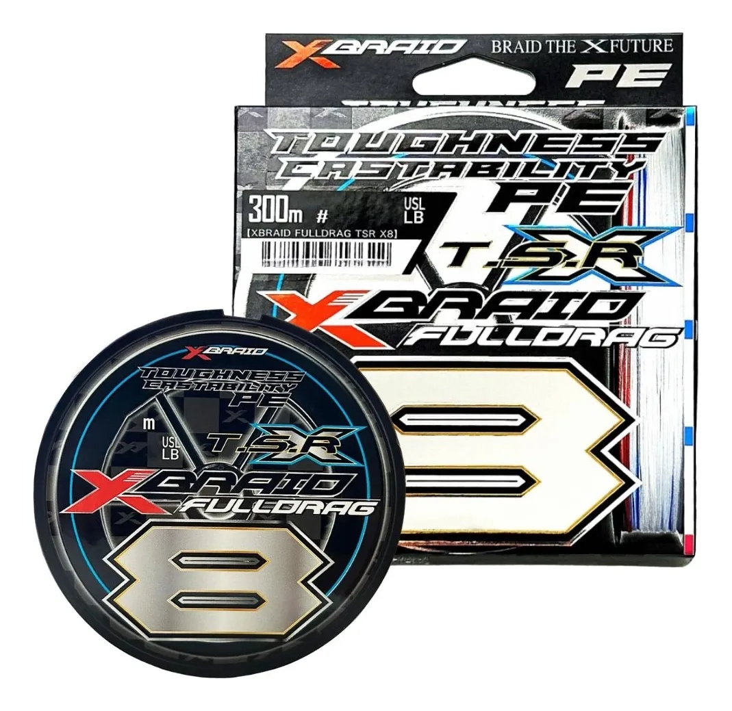 Linha Multifilamento XBraid Fulldrag X8 TSR 300m - Piovezan Pesca