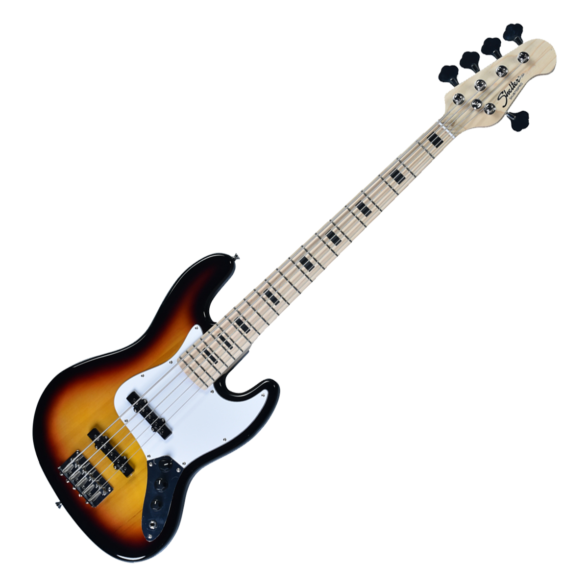 BAIXO SHELTER JAZZ BASS CAPTADOR 5 CORDA SUNBURST SHJB75 PRO - KMG