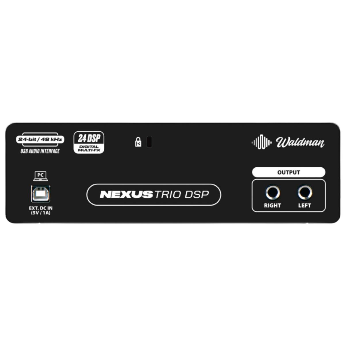 INTERFACE DE AUDIO USB 3 CANAIS +48V NEXUS TRIO DSP WALDMAN - KMG