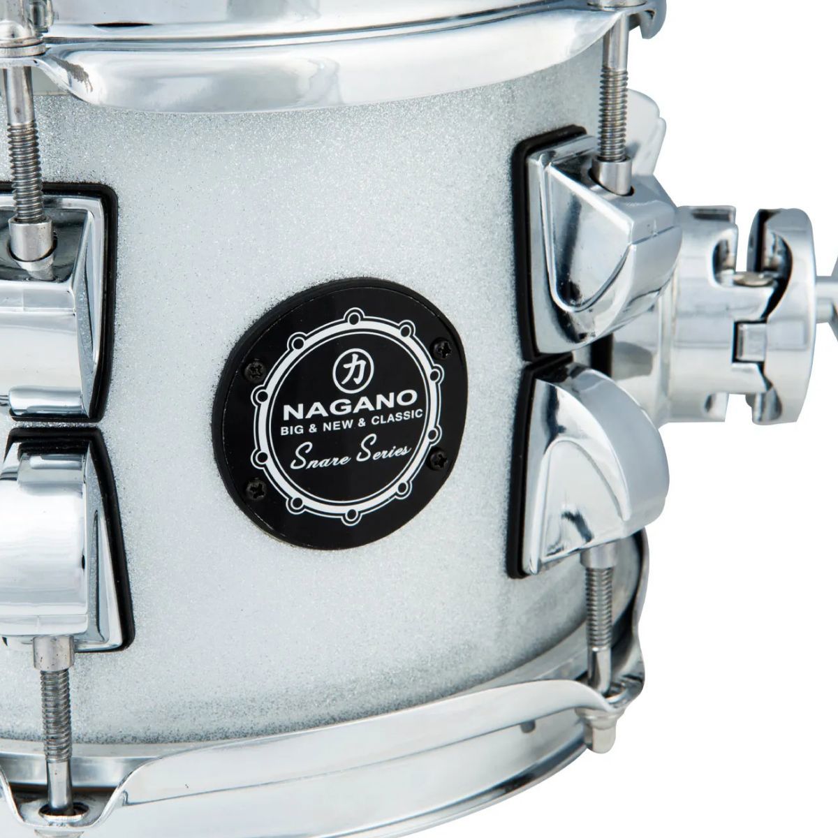 CAIXA 8X6 POL C/ CLAMP HOLDER NEW BEAT NAGANO GREY SPARKLE - KMG