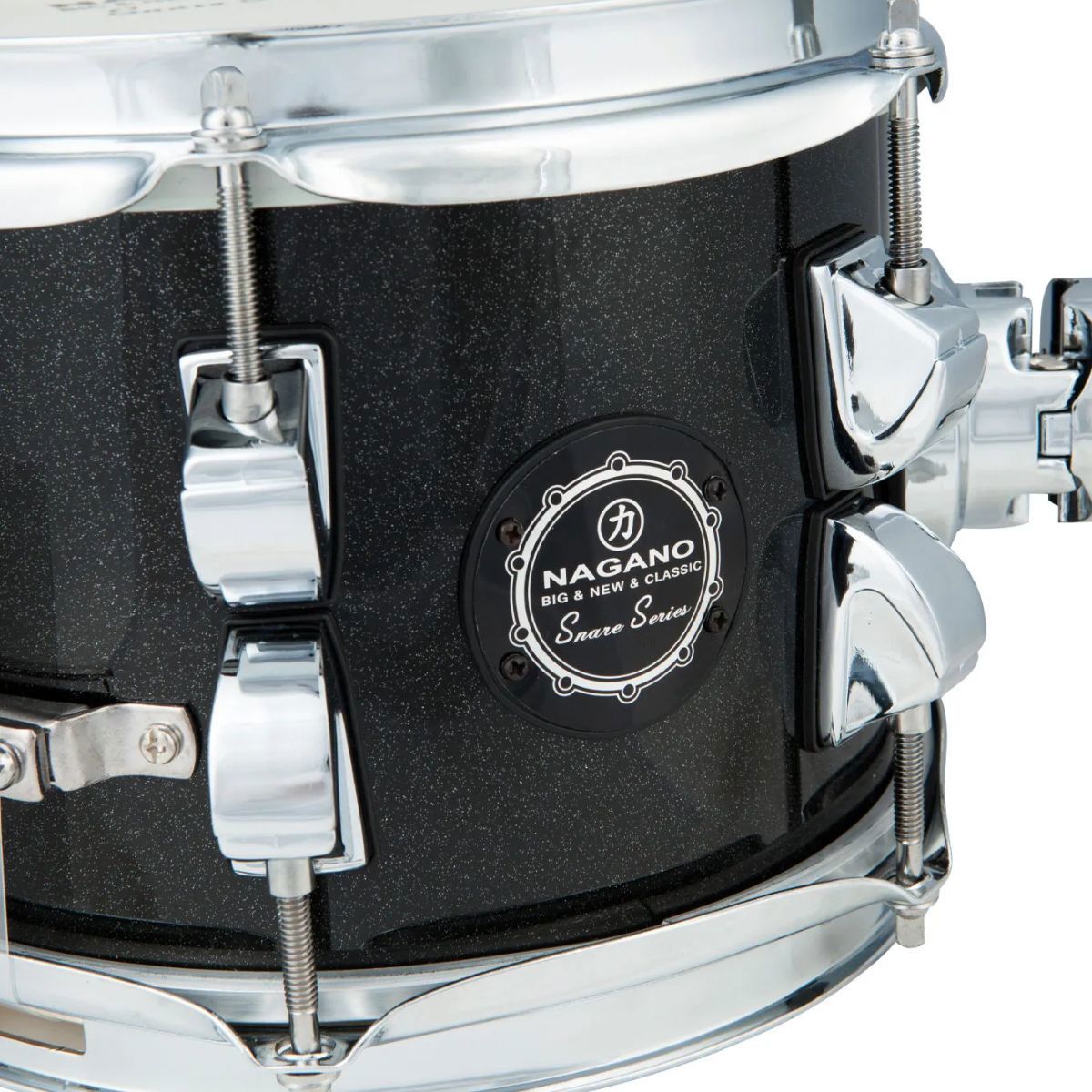 CAIXA 8X6 POL C/ CLAMP HOLDER NEW BEAT NAGANO EBONY SPARKLE - KMG