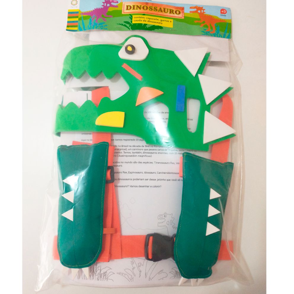 Kit De Dinossauros Educativo Em Madeira Para Colorir