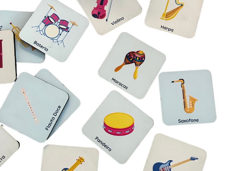 Jogo da Memória de Instrumentos Musicais - Esconde-Esconde Musical ...