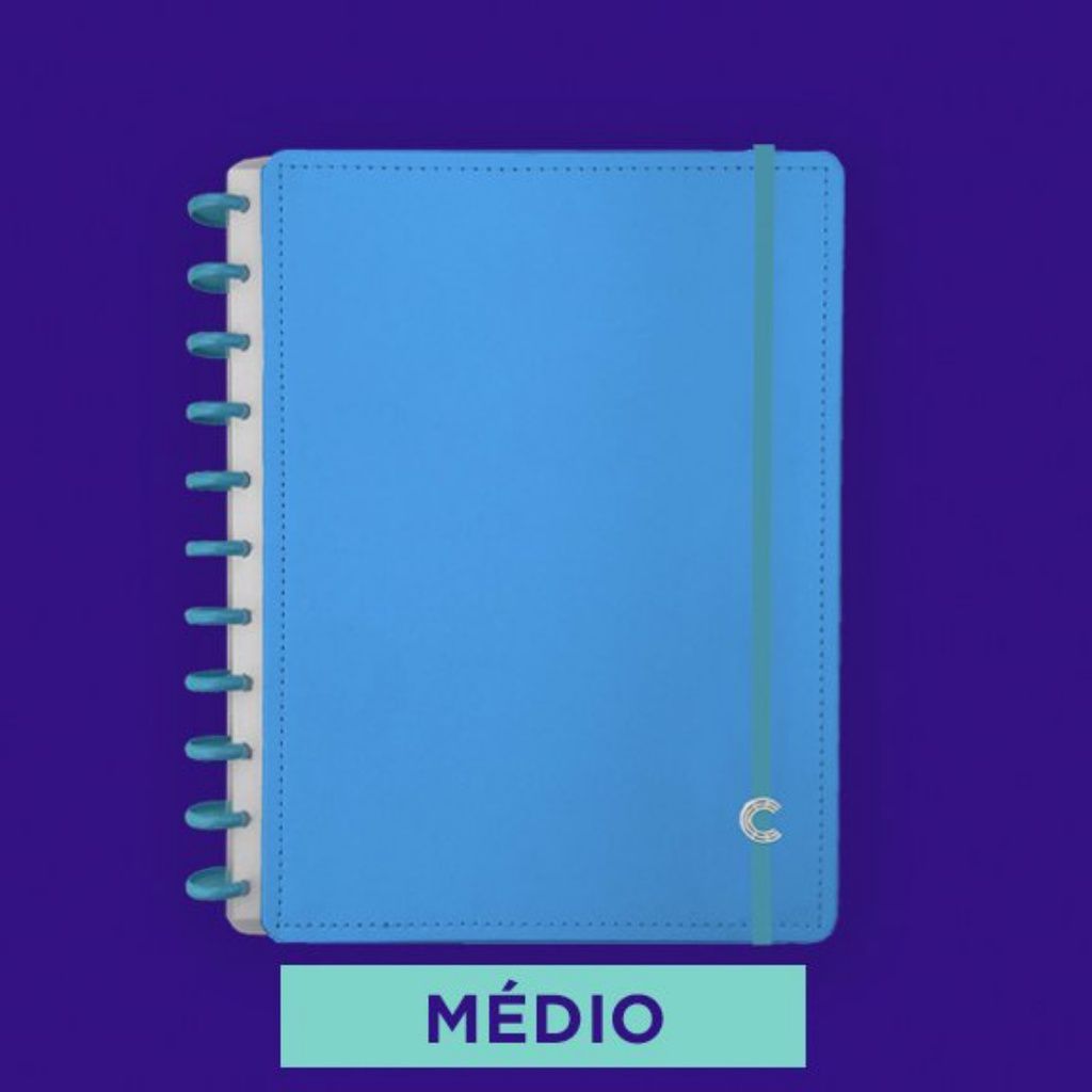 CADERNO INTELIGENTE All Blue Médio - Choily Paper - Papelaria Online com  Melhor Preço