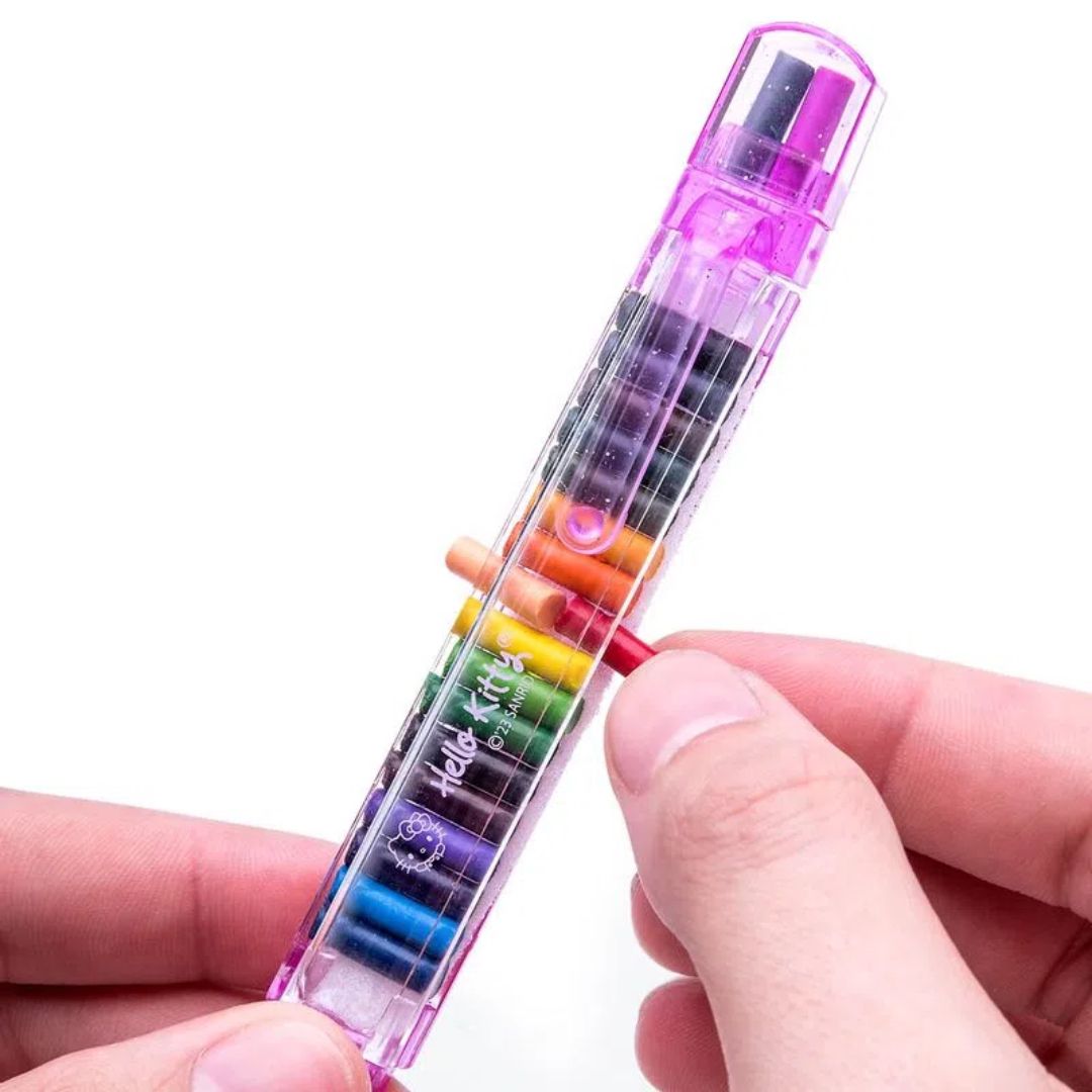 Giz De Cera Troca Ponta 20 Cores Hello Kitty - Leo&Leo - Choily