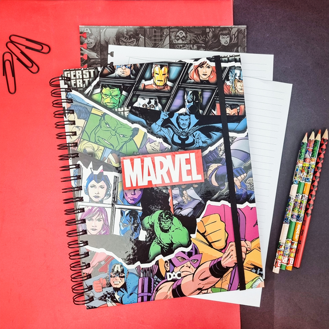 Caderno Smart Universitário Marvel Comics - DAC - Choily Paper