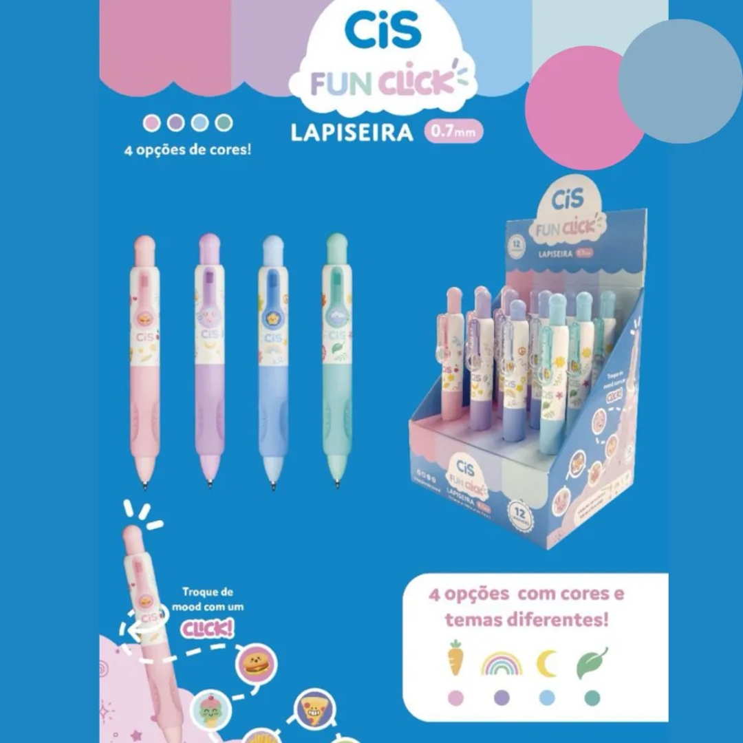 Lapiseira Mini 07.mm Fun Click - Cis - Choily Paper - Papelaria