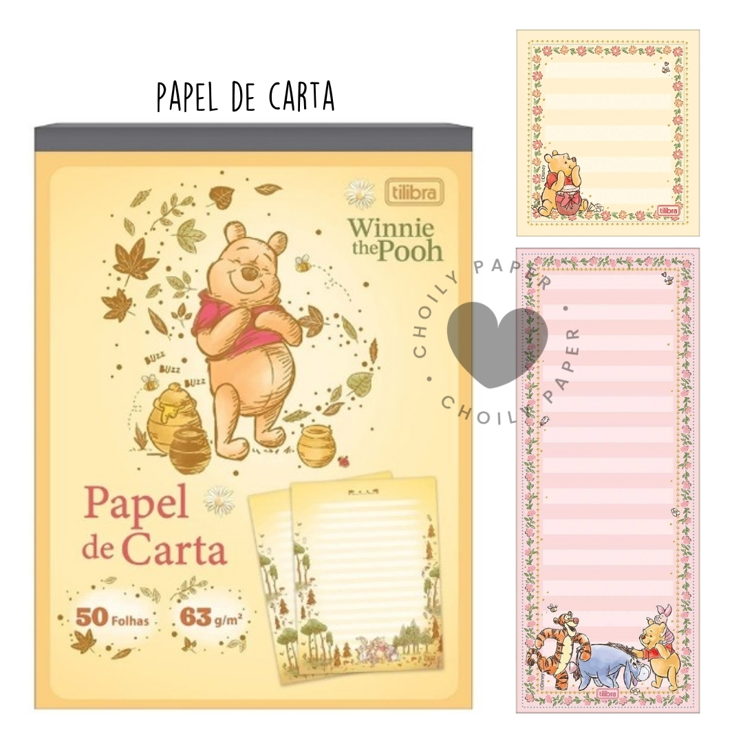 I POOH / Paper Sleeve 8CDs Box Set！ Kit Papel de Carta Pooh -Tilibra - Choily Paper - Papelaria Criativa
