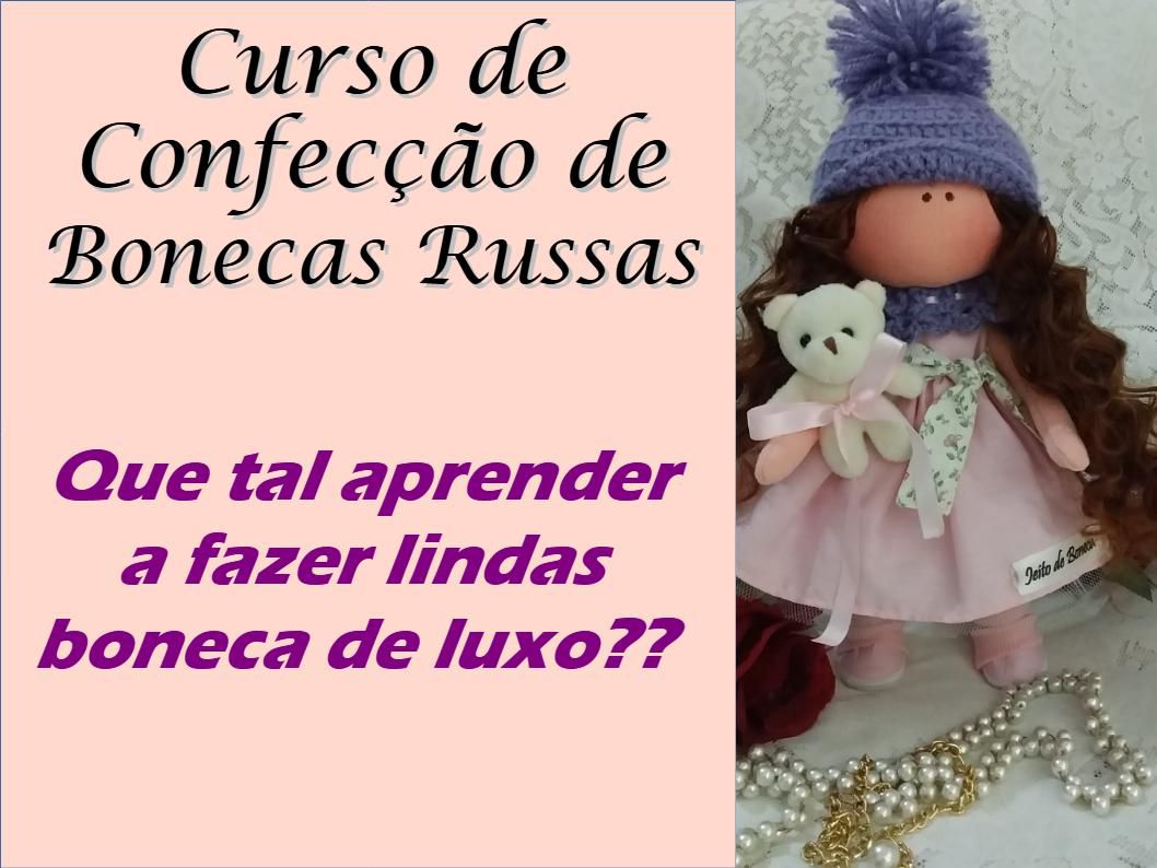 Roupa de boneca Russa - Conjunto Vestido Rose - Cor Rose - Boneca de pano -  roupa.