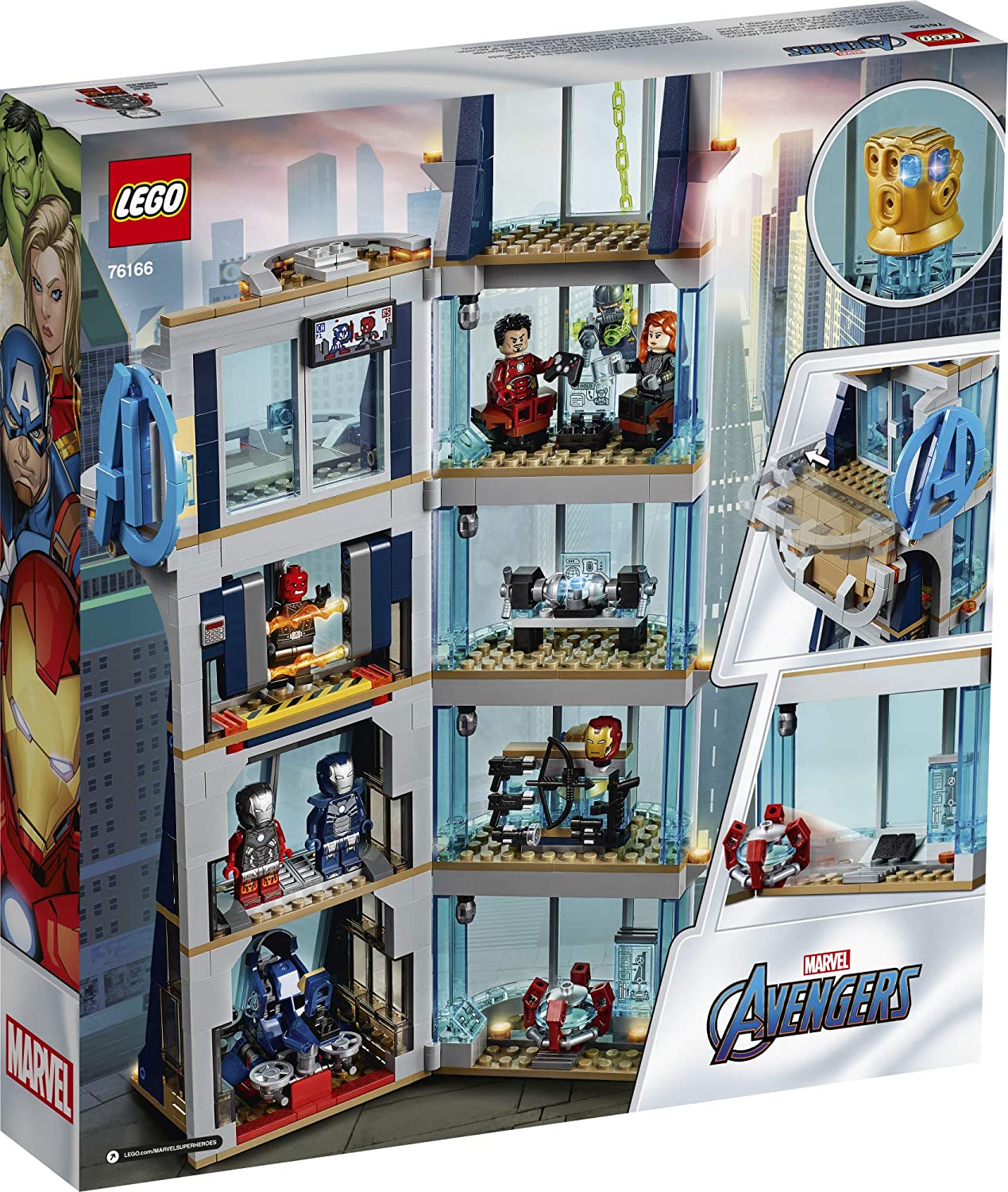 LEGO MARVEL COMBATE NA TORRE DOS VINGADORES 76166 - Star Brink Brinquedos