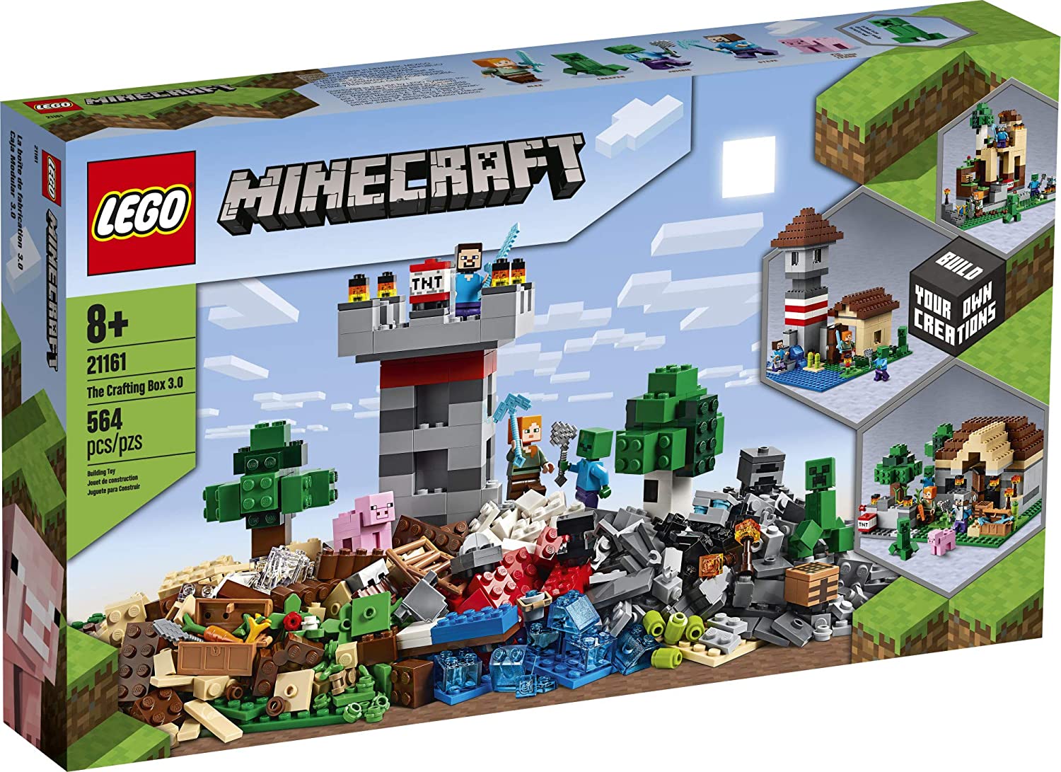 Lego minecraft o recife de coral 21164 - Brinquedos de Montar e