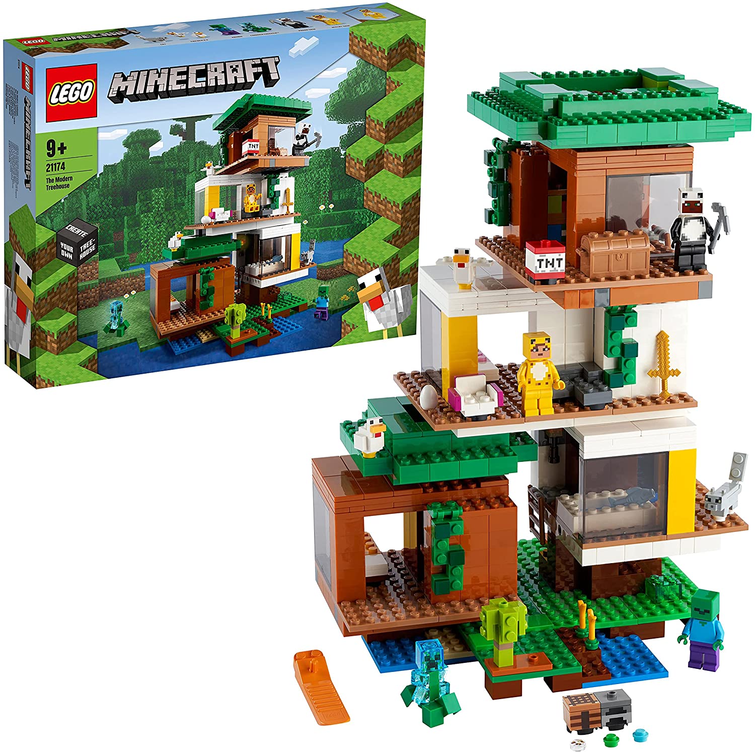 Kit 8 Bonecos Lego Minecraft compatível Com Lego Promoção