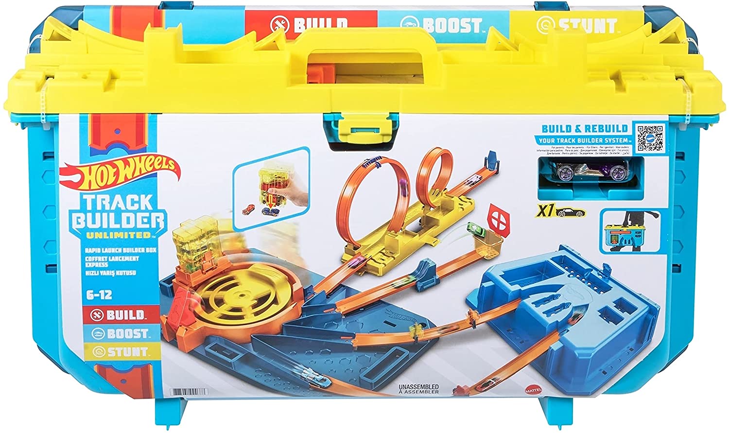 Hot Wheels Pista Mega Caixa de Corridas Mattel - Carrinhos 