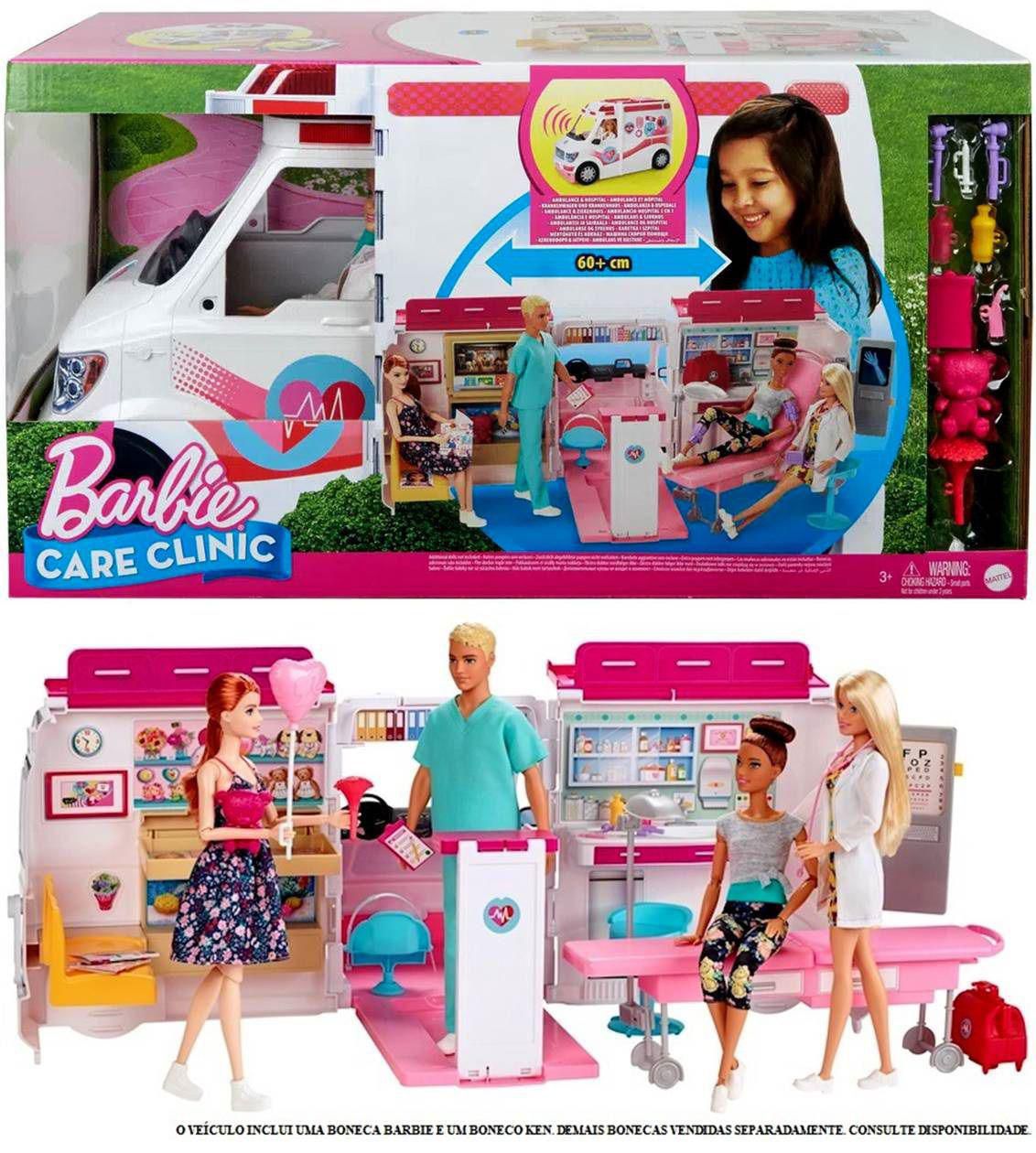 Barbie Profissões Veículo de Brinquedo Caminhão de Limonada para crianças a  partir de 3 anos