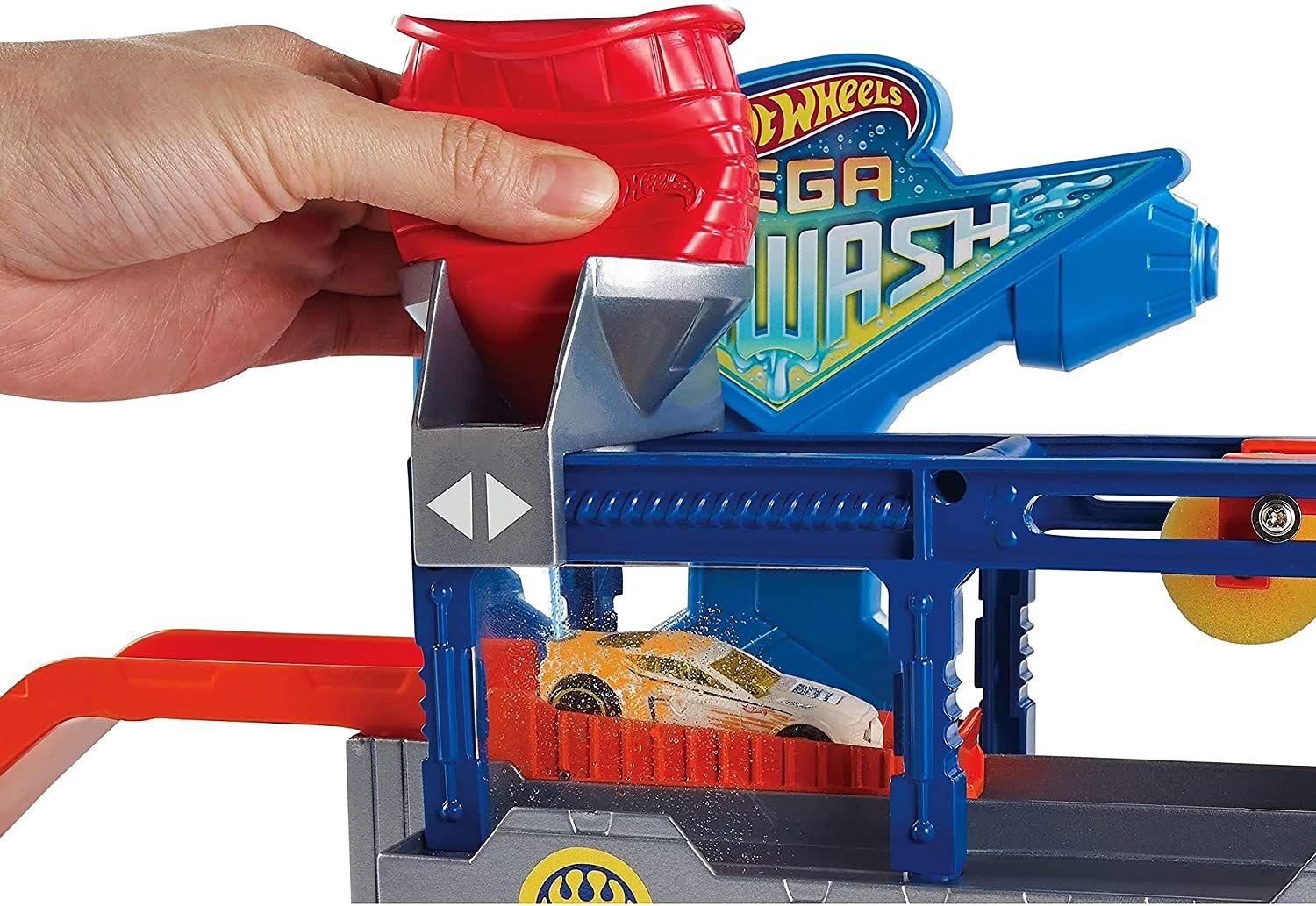 Pista de Percurso e Veículo - Hot Wheels - City - Robô Tubarão - Mattel