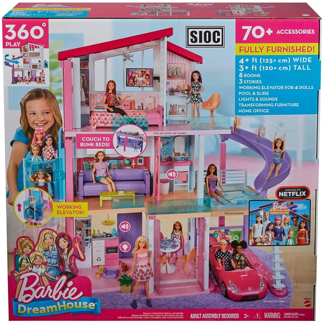 Barbie Casa Dos Sonhos para crianças a partir de 3 anos : :  Brinquedos e Jogos